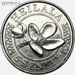 سکه 5 سنیتی کمیاب تونگا 2015 (UNC)