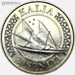 سکه 20 سنیتی کمیاب تونگا 2015 (UNC)