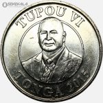 سکه 50 سنیتی کمیاب تونگا 2015 (UNC)