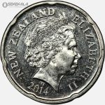 سکه 20 سنت نیوزلند 2014 (AU)