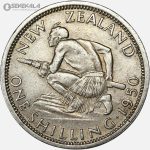 سکه 1 شیلینگ کمیاب نیوزلند 1950 (جرج ششم)