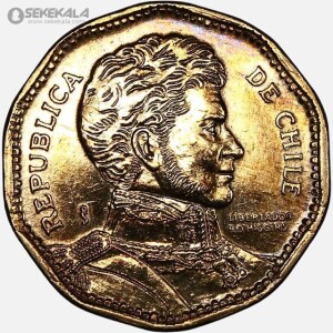 سکه 50 پزو شیلی 1996 (AU)