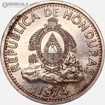 سکه 2 سنتاوو کمیاب هندوراس 1974