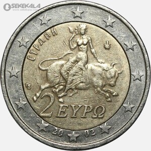 سکه 2 یورو یونان 2002