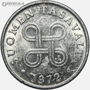 سکه 1 پنی فنلاند 1972