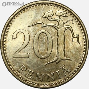 سکه 20 پنیا فنلاند 1980 (UNC)
