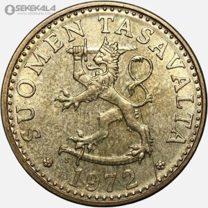 سکه 20 پنیا فنلاند 1972 (AU)