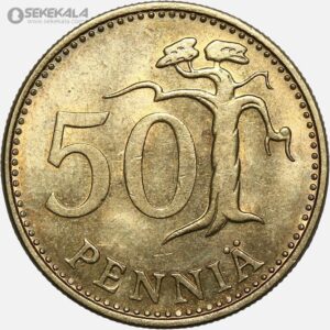 سکه 50 پنیا فنلاند 1976 (AU)