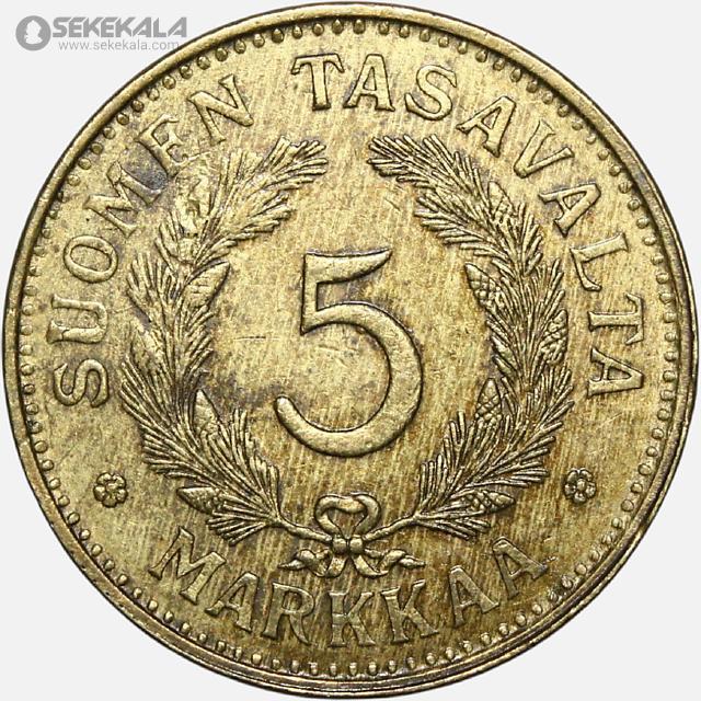 سکه خارجی کلکسیونی coin collection store 040621 (325) سکه 5 مارکا فنلاند 1948 (بسیار کمیاب)