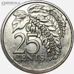 سکه 25 سنت کمیاب ترینیداد و توباگو 1997