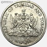 سکه 25 سنت کمیاب ترینیداد و توباگو 1997