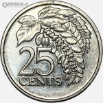 سکه 25 سنت کمیاب ترینیداد و توباگو 2008