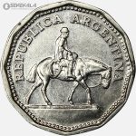 سکه 10 پزو آرژانتین 1963