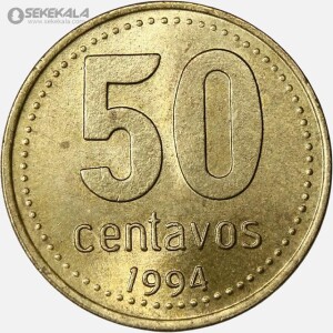 سکه 50 سنتاوو آرژانتین 1994 (UNC)
