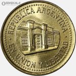 سکه 50 سنتاوو آرژانتین 2002 (UNC)