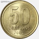 سکه 50 سنتاوو آرژانتین 2002 (UNC)