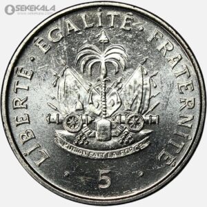 سکه کمیاب 5 سنتیم هاییتی 1997 (UNC)