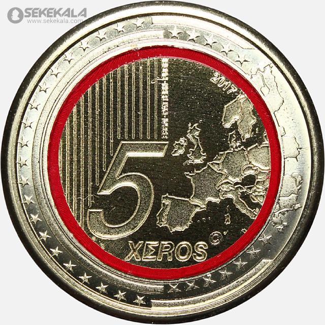 1000147911.webp سکه 5 Xeros سه فلزی آندورا 2017 (UNC)(نمونه - بسیار کمیاب)