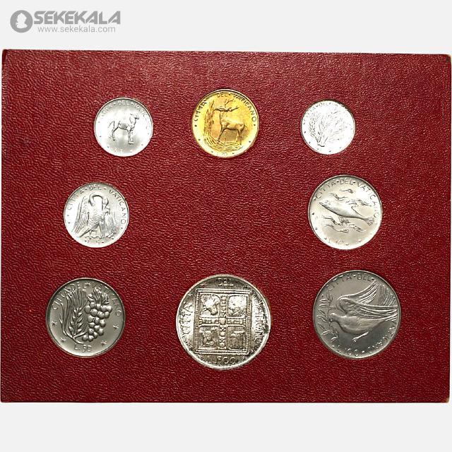 coin collection stoer sekekala.com040716 (18) پک سکه های کمیاب واتیکان 1977 (500 لیره نقره)