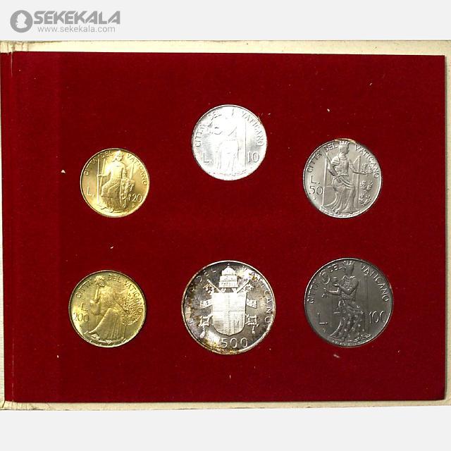 coin collection stoer sekekala.com040716 (22) پک سکه های کمیاب واتیکان 1980 (500 لیره نقره)