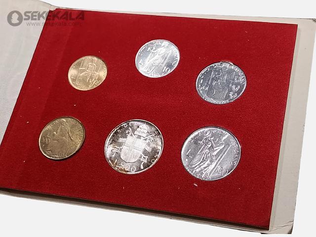 coin collection stoer sekekala.com040716 (41) پک سکه های کمیاب واتیکان 1980 (500 لیره نقره)