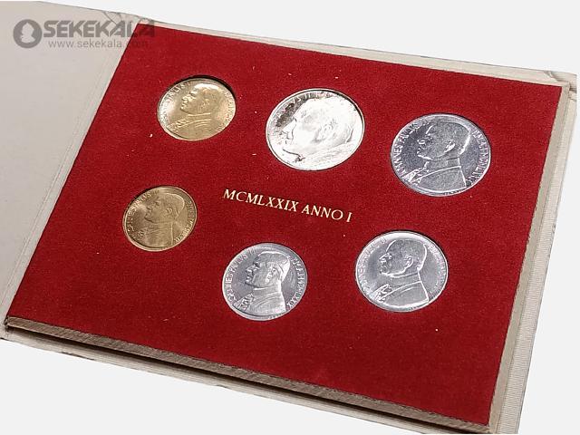 coin collection stoer sekekala.com040716 (42) پک سکه های کمیاب واتیکان 1980 (500 لیره نقره)