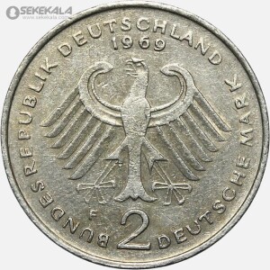 سکه 2 مارک یادبودی آلمان 1969