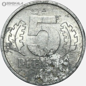 سکه 5 فنیگ آلمان شرقی 1985