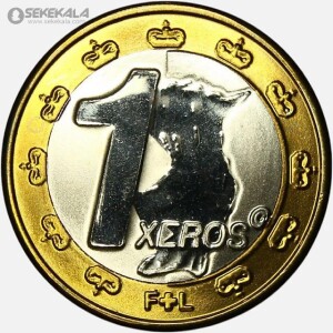 سکه 1 Xeros لیختن اشتاین 2011 (نمونه)(UNC)