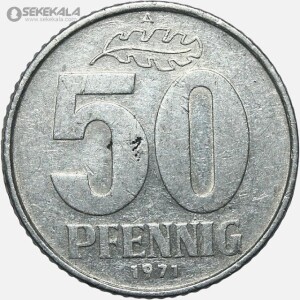 سکه 50 فنیگ آلمان شرقی 1971