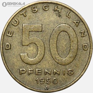 سکه 50 فنیگ کمیاب آلمان شرقی 1950