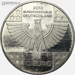 سکه 10 یورو پروف یادبودی آلمان 2013 (صد و پنجاهمین سال صلیب سرخ)(UNC)