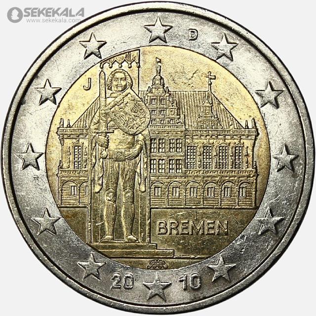 coin collection store rare coin www.sekekala.com040717 (191) سکه 2 یورو یادبودی آلمان 2010 (AU)