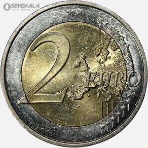 سکه 2 یورو یادبودی فرانسه 2009 (دهمین سال اتحادیه اروپا یورو)(+AU)