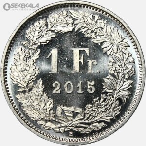 سکه 1 فرانک سوئیس 2015 (UNC)