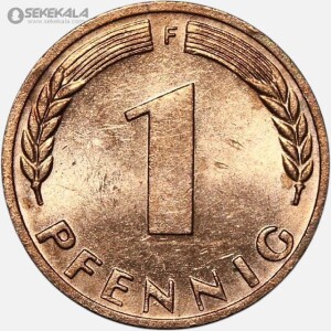 سکه 1 فنیگ آلمان 1972 (UNC)