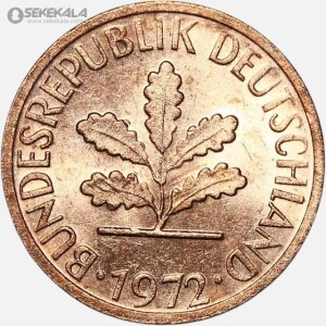 سکه 1 فنیگ آلمان 1972 (UNC)