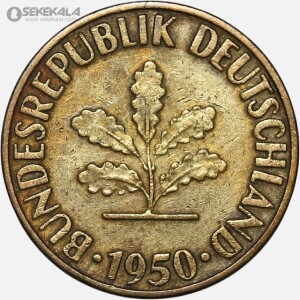 سکه 10 فنیگ آلمان 1950
