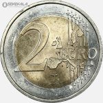 سکه 2 یورو فرانسه 2001 (+AU)