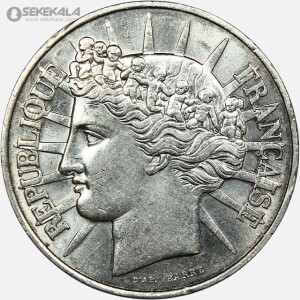 سکه 100 فرانک نقره یادبودی فرانسه 1988 (AU)