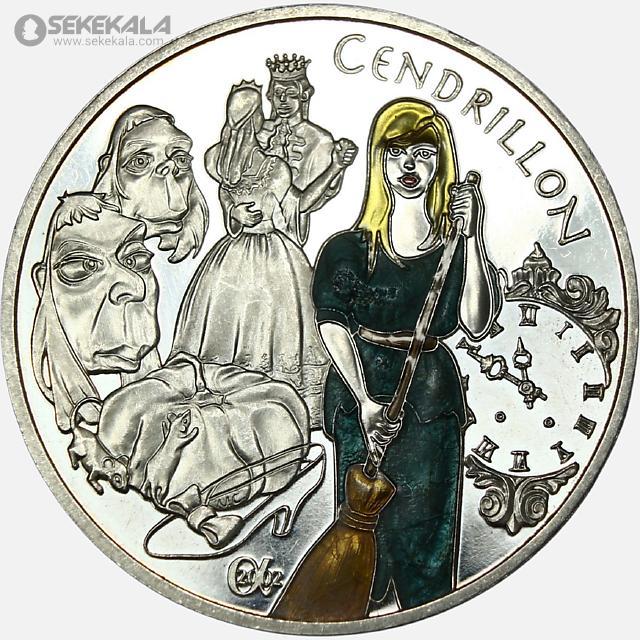 coin collection store سکه خارجی www.sekekala.com. 040808 (146) سکه 1/2 یورو نقره یادبودی کمیاب فرانسه 2002 (داستان سیندرلا)