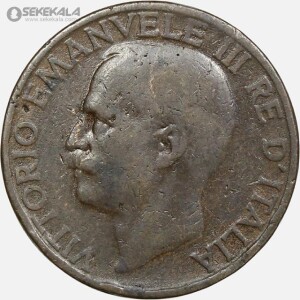 سکه قدیمی 10 سنتسیمی ایتالیا 1925 (ویتوریو امانوئل سوم)