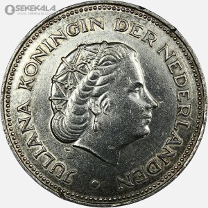 سکه 10 گولدن نقره یادبودی هلند 1970 (25 امین سالگرد آزادی)