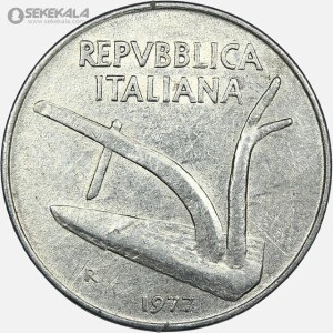 سکه 10 لیره ایتالیا 1977