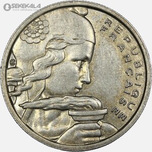 سکه 100 فرانک کمیاب فرانسه 1955 (جمهوری چهارم)(AU)