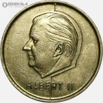 سکه 5 فرانک بلژیک 1994 (BELGIE)(آلبرت دوم)