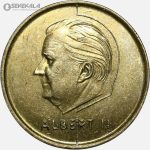 سکه 5 فرانک بلژیک 1996 (BELGQUIE)(آلبرت دوم)(AU)