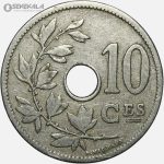 سکه 10 سنتیم قدیمی بلژیک 1905 (لئوپولد دوم)