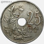 سکه 25 سنتیم قدیمی بلژیک 1926 (آلبرت اول)