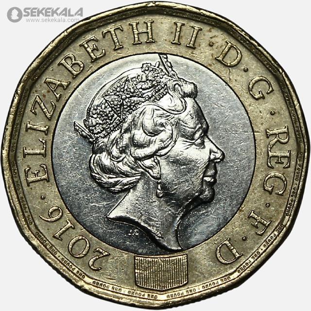 coin colletion store sekekala.comسکه خارجی 040704 (504) سکه 1 پوند دوفلزی انگلیس 2016 (ملکه الیزابت)